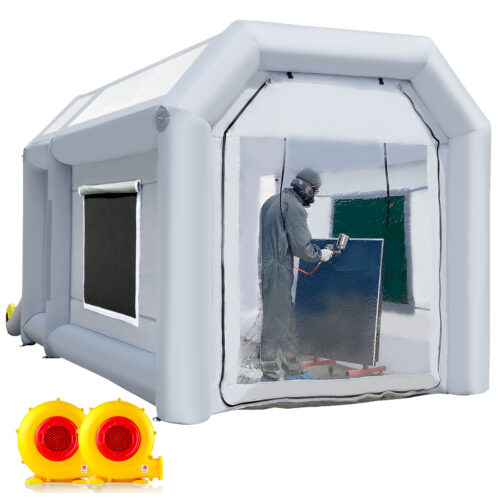 Front View of 13x8x8FT Inflatable Paint Booth